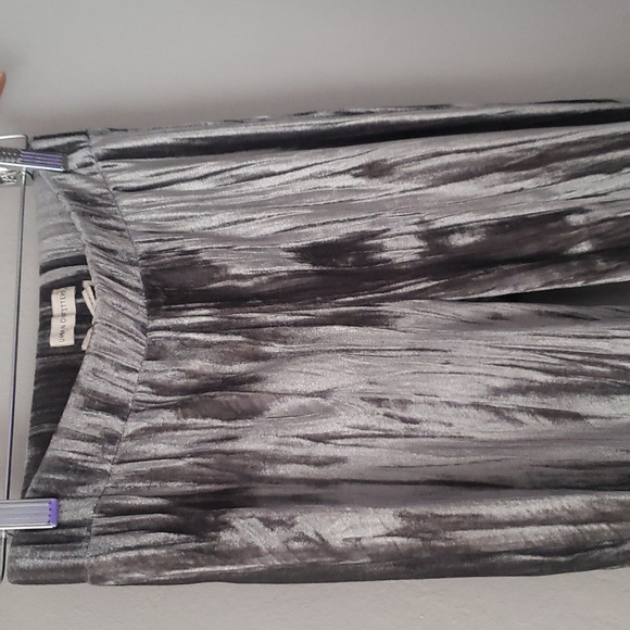 Urban Outfitters Alura Velvet Flare Pant Olive Green Grey High Waist Stretch - Picture 6 of 16